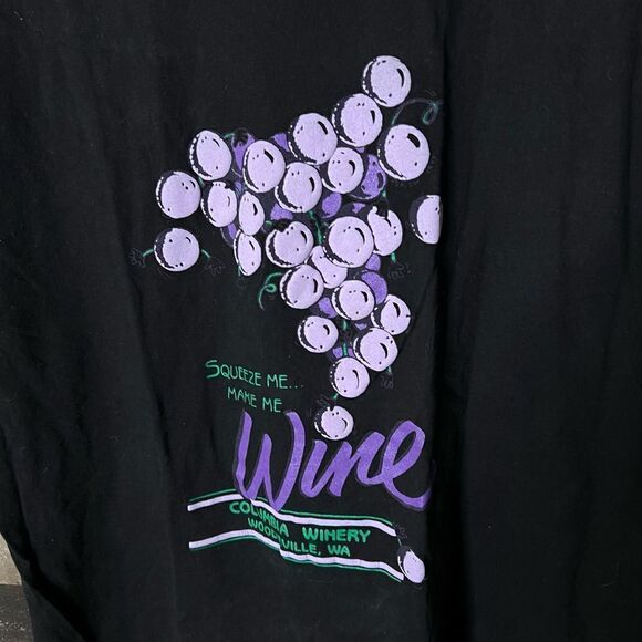 VTG Grapes Winery T Shirt Large - Picture 2 of 3